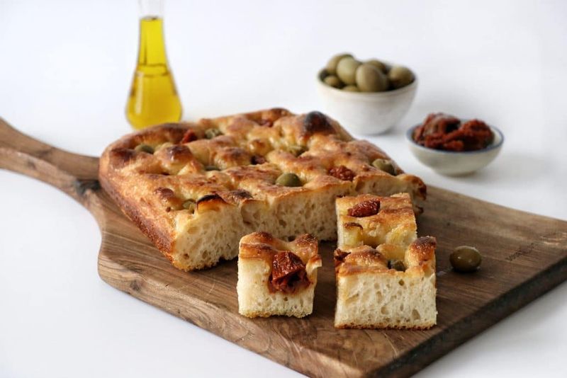 Sun-Dried Tomato and Olive Focaccia