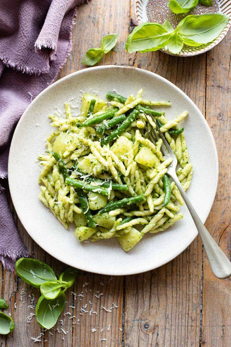 Trofie al Pesto (Liguria, Italy)