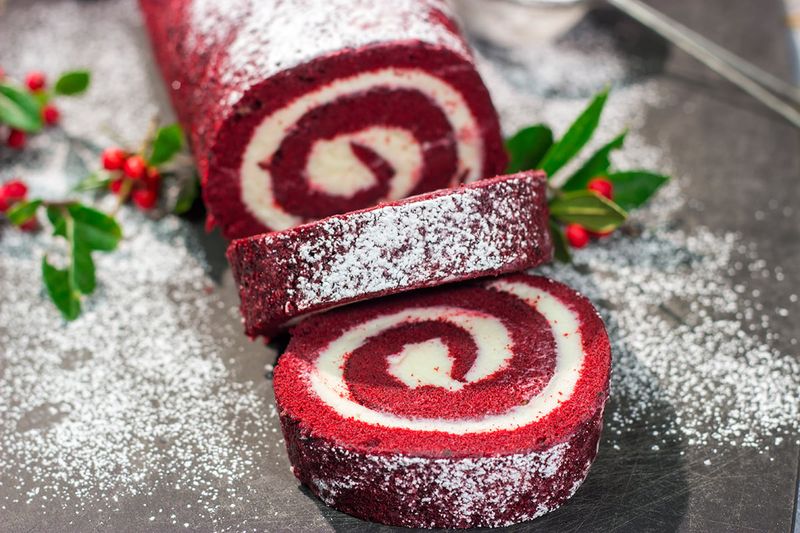 Red Velvet Cake Roll