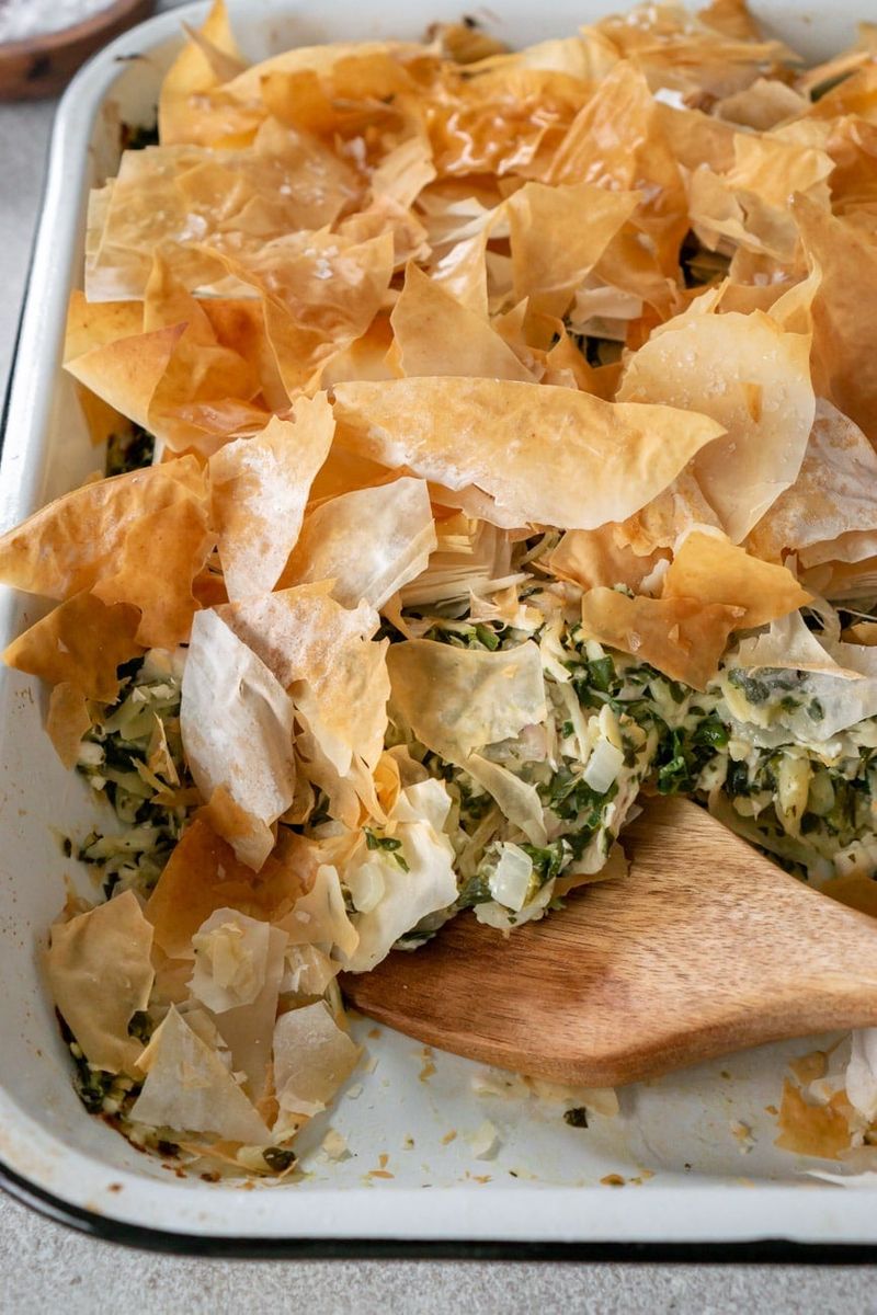 Greek Chicken Spanakopita-Inspired Casserole