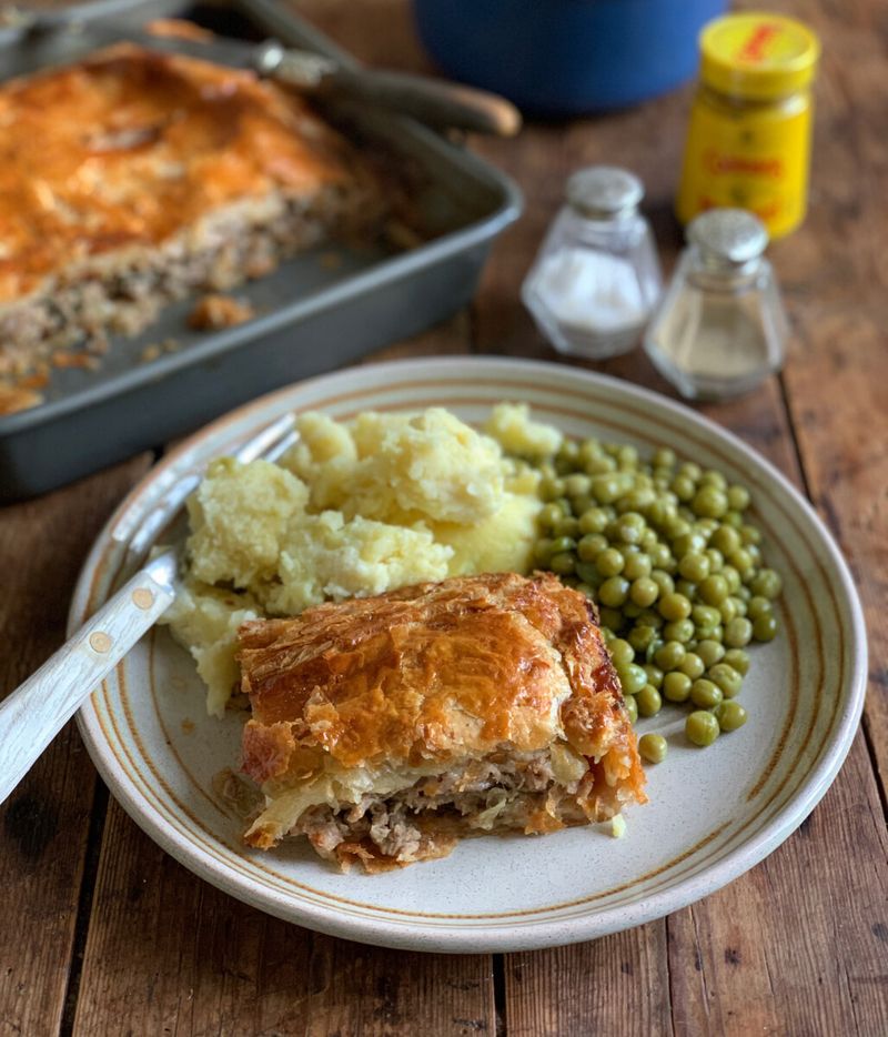 Sausage and Caramelized Onion Pie