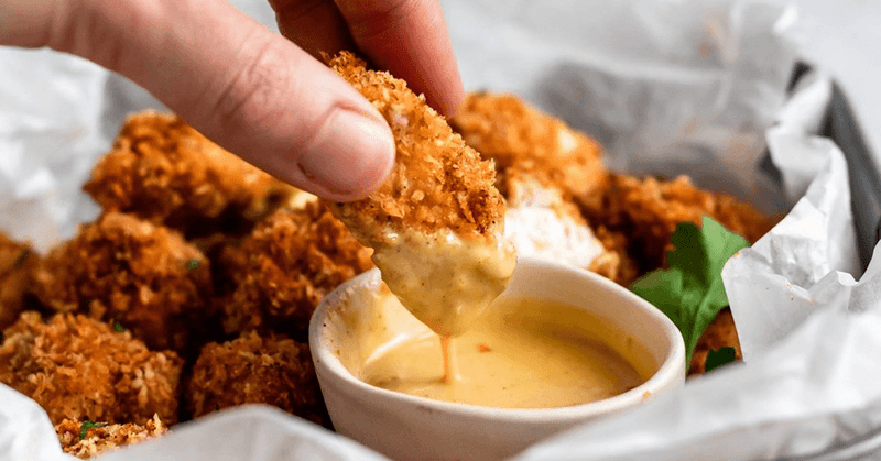 Baked Chicken Nuggets with Dipping Sauce