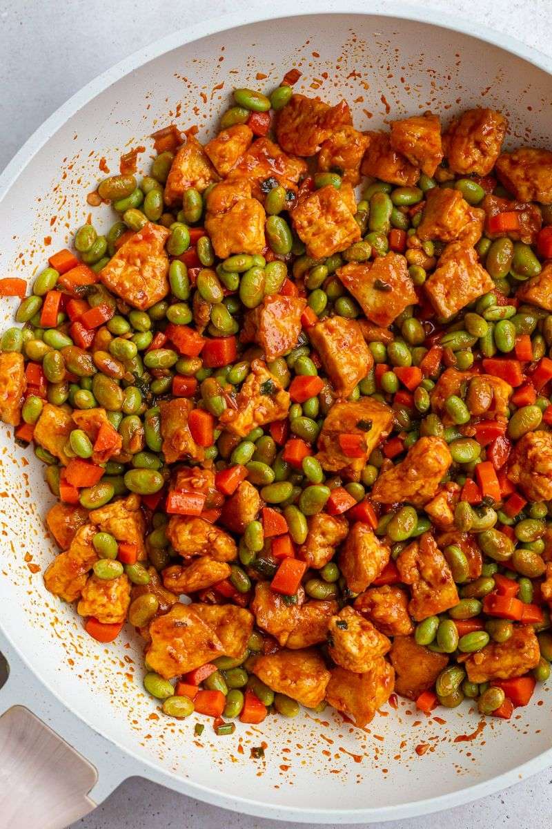 Edamame and Tofu Stir-Fry