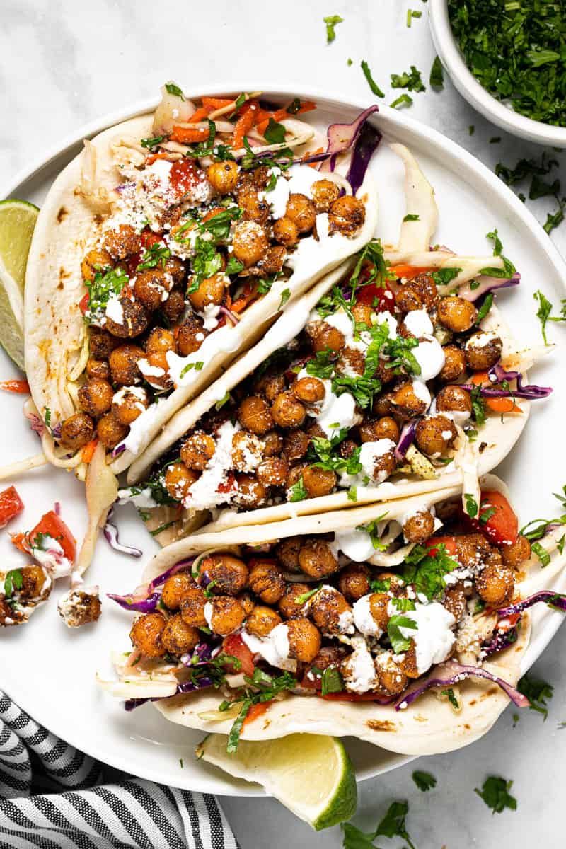 Roasted Chickpea Tacos