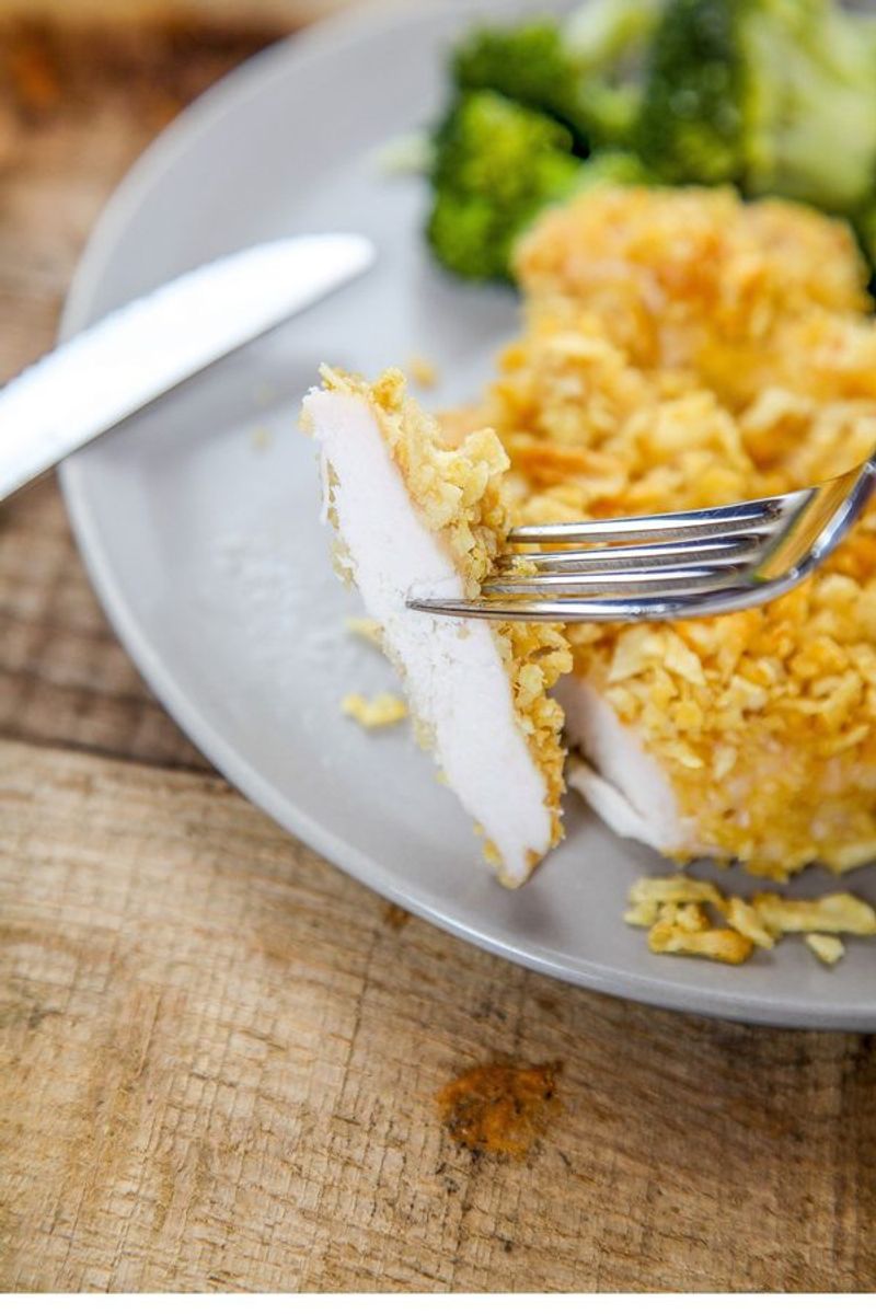 Chip-Crusted Baked Chicken