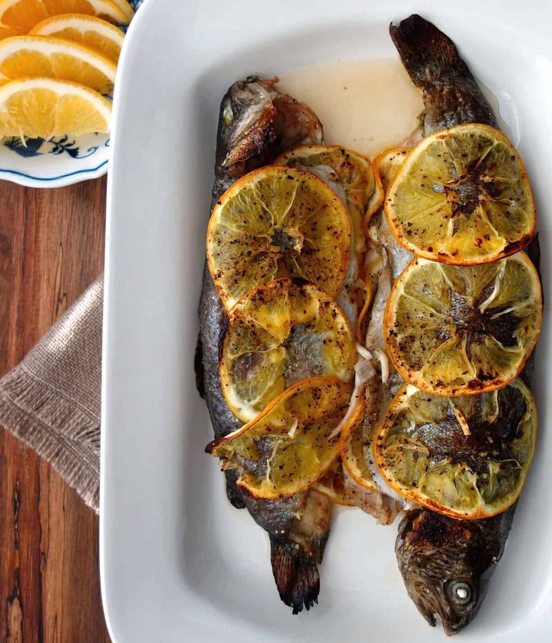 Lemon Herb Baked Trout