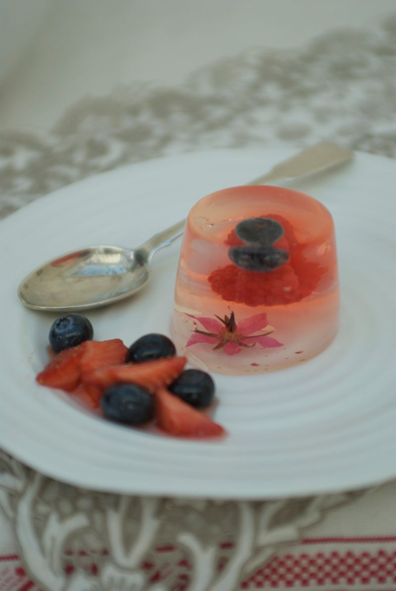 Elderflower and Lychee Gelée