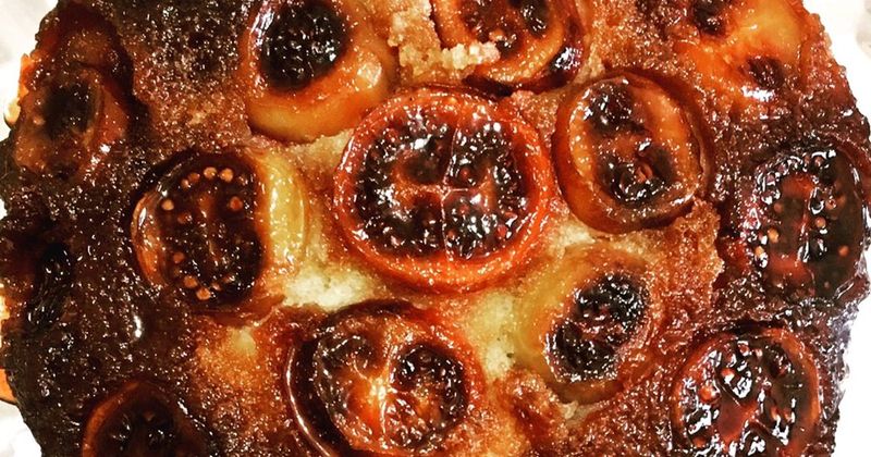 Tamarillo Upside-Down Cake
