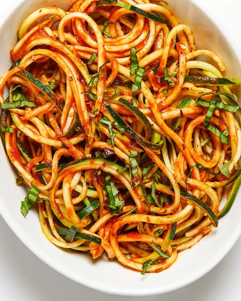 Spiralize Zucchini Into Veggie Noodles