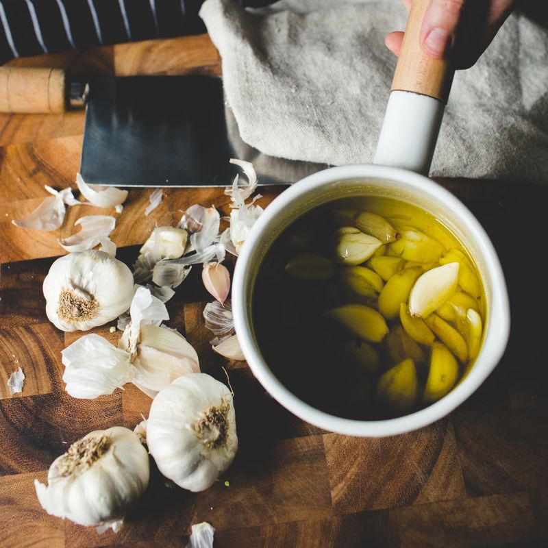 Infuse Cooking Oil With Garlic and Spices First