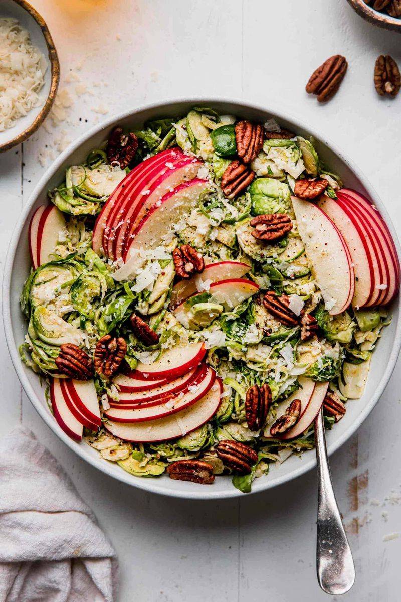 Shaved Brussels Sprout and Apple Salad