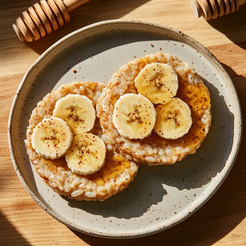 Rice Cake with Peanut Butter and Banana