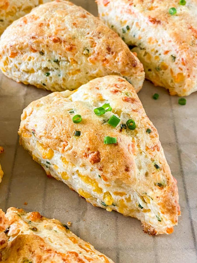 Cheddar and Chive Scones
