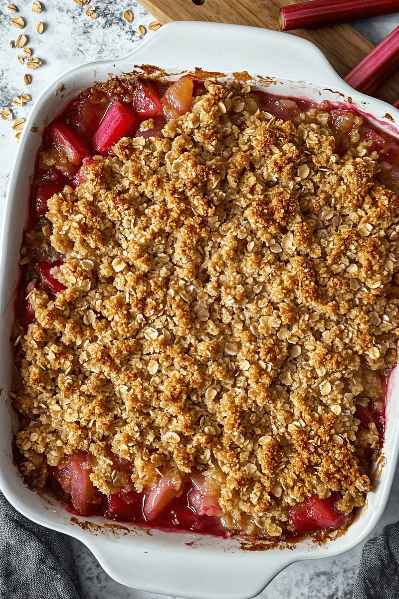 Rhubarb Crumble