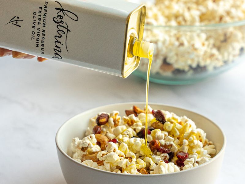 Olive Oil and Sea Salt Popcorn (Greece)