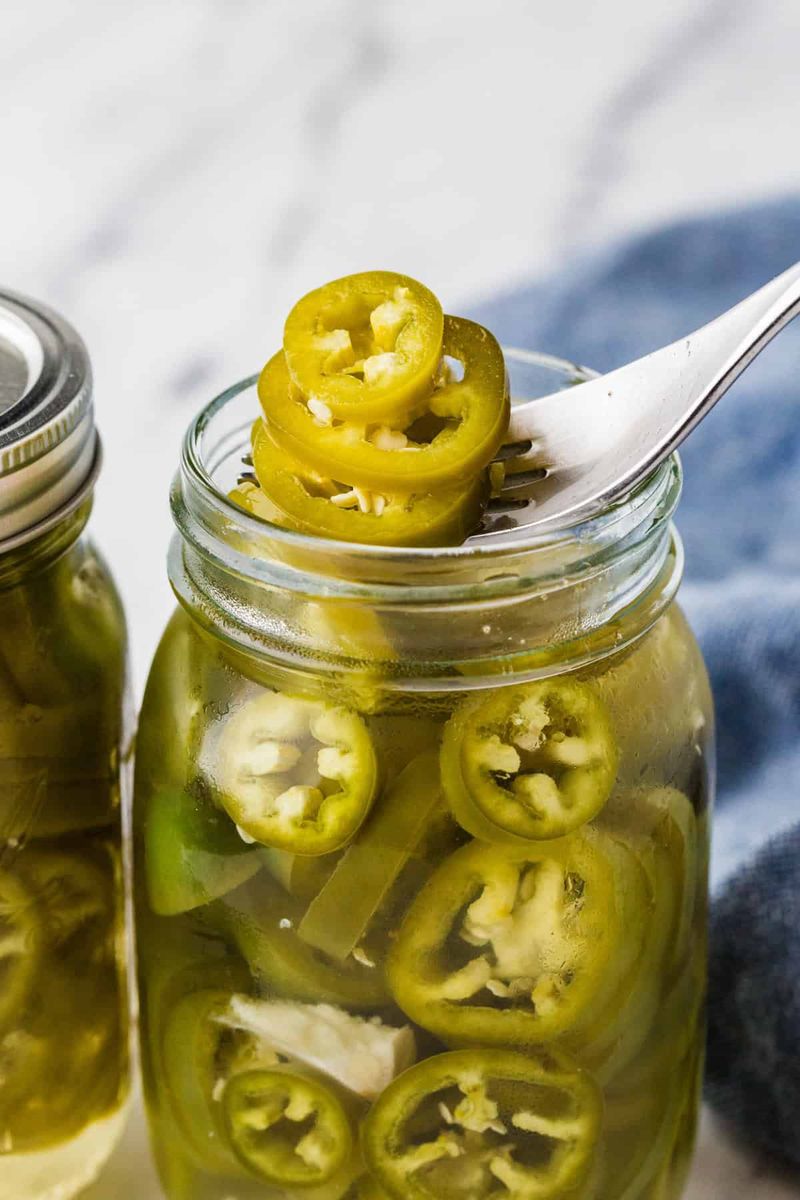 Pickled Jalapeños Straight from the Jar