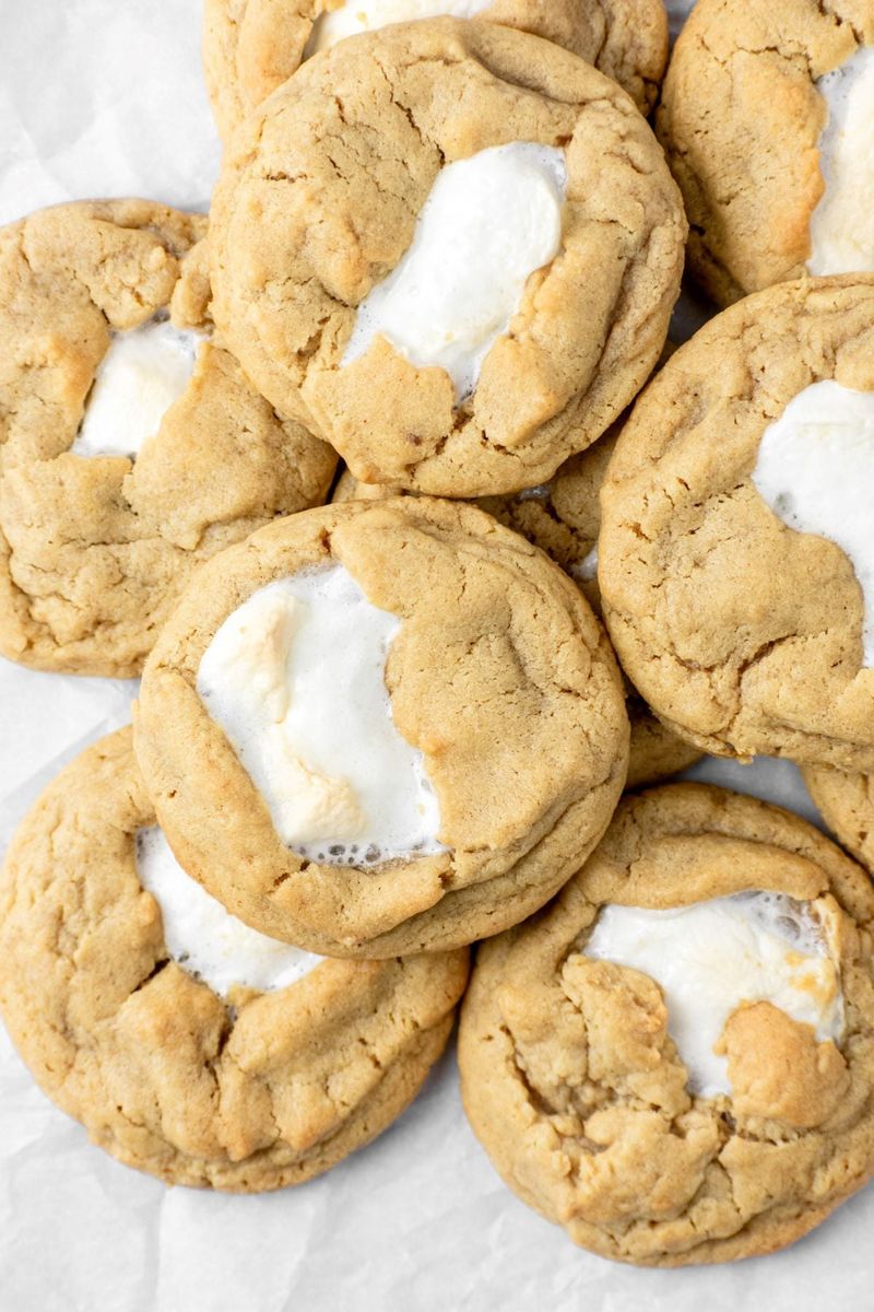 Marshmallow Peanut Butter Cookies