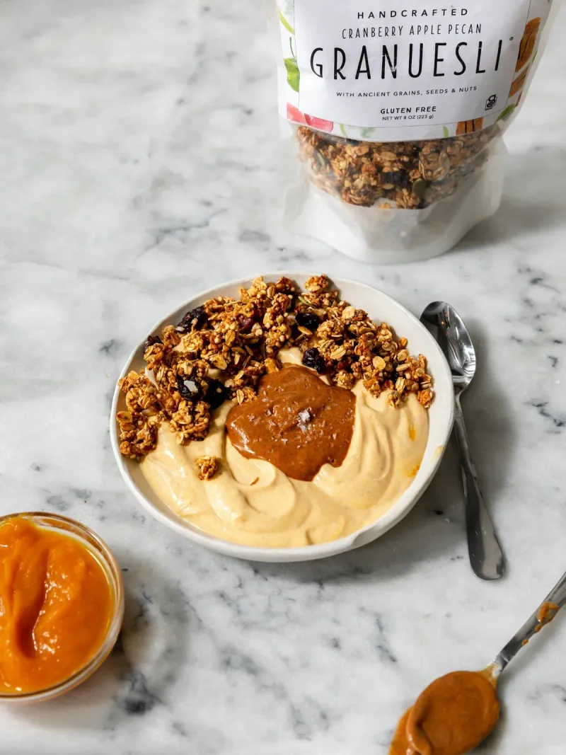 Pumpkin Spice Yoghurt Bowl for Fall
