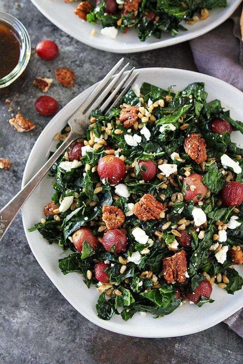 Roasted Grape and Walnut Salad