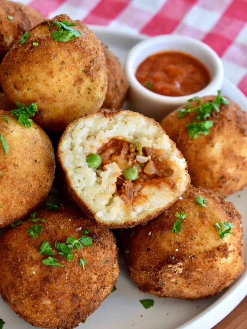 Mince Arancini Balls