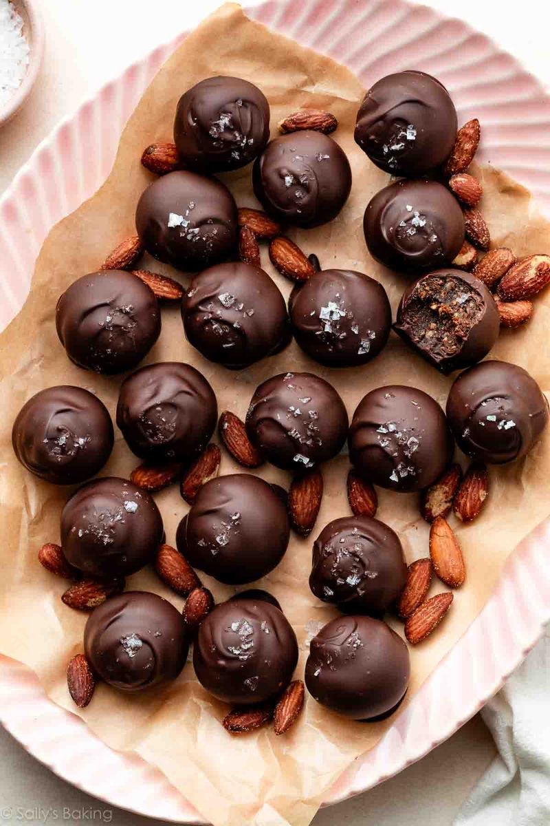 Dark Chocolate Almond Energy Bites
