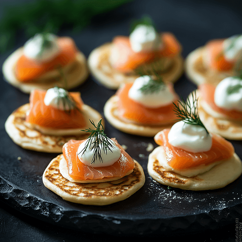 Smoked Salmon Blinis