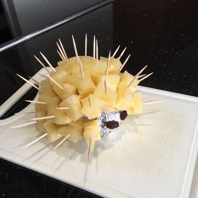 Cheese and Pineapple Hedgehog