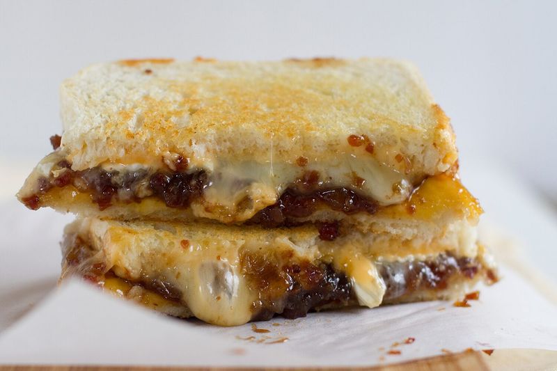 Peanut Butter and Bacon Grilled Cheese