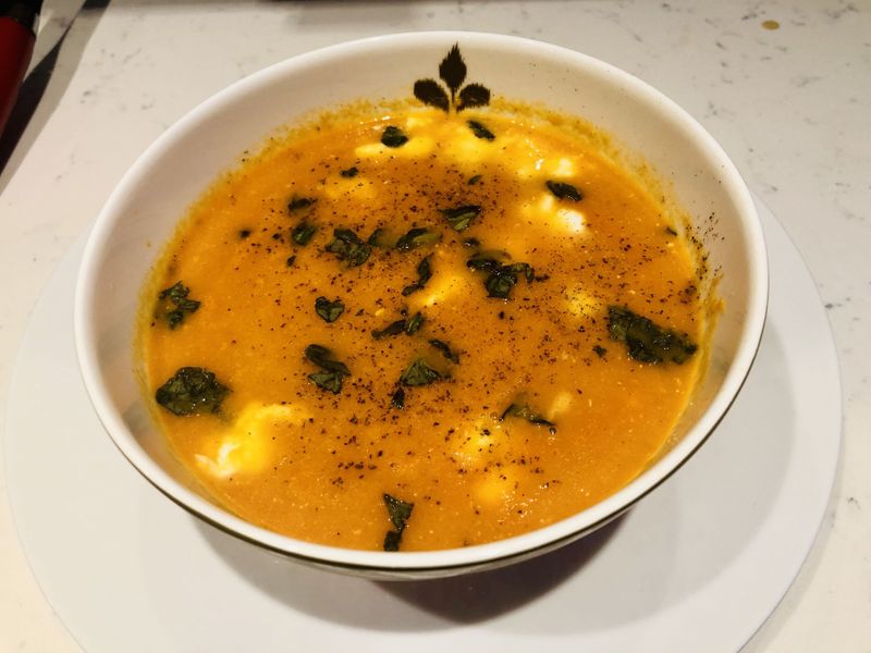 Mozzarella in Creamy Soups