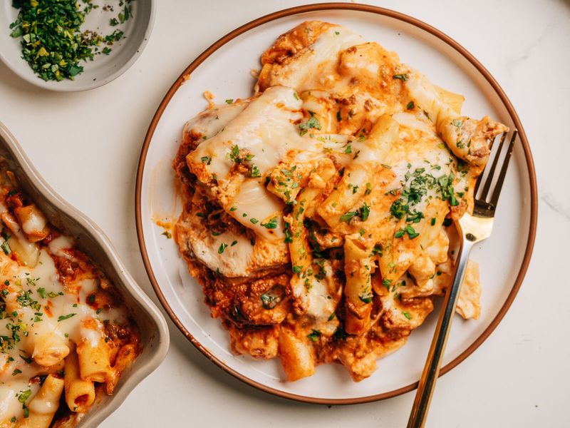 Mozzarella in Pasta Bakes