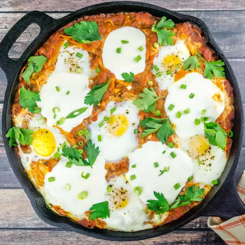 Mozzarella-Topped Shakshuka