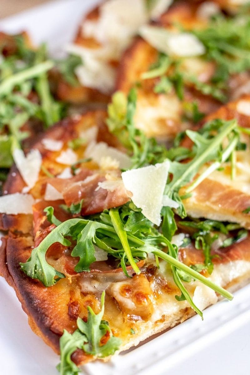 Mozzarella and Prosciutto Flatbread