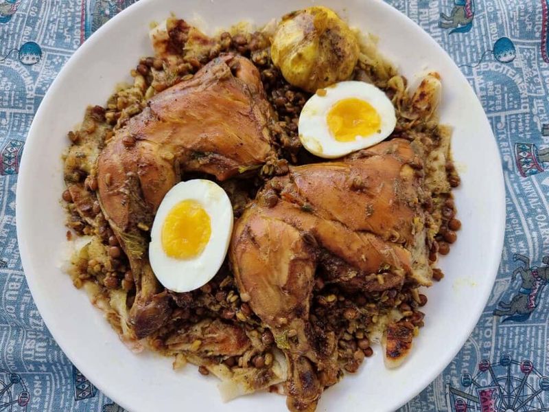 Rfissa (Chicken with Lentils and Fenugreek)