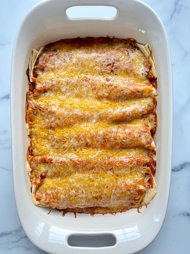 Sweet Potato and Black Bean Enchiladas