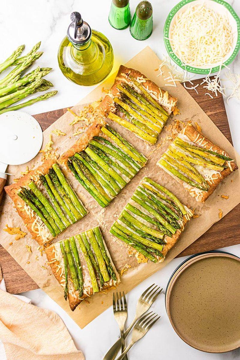 Asparagus and Gruyere Tart