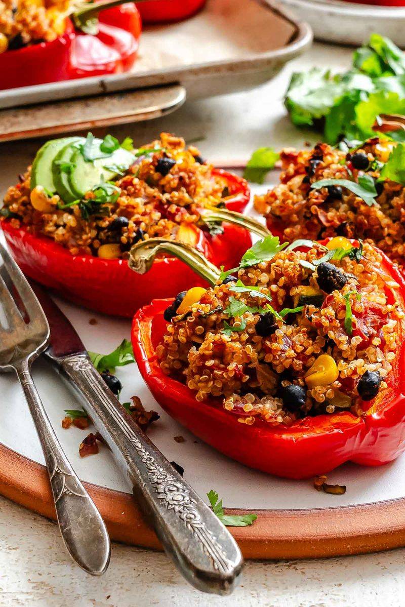 Stuffed Bell Peppers with Quinoa