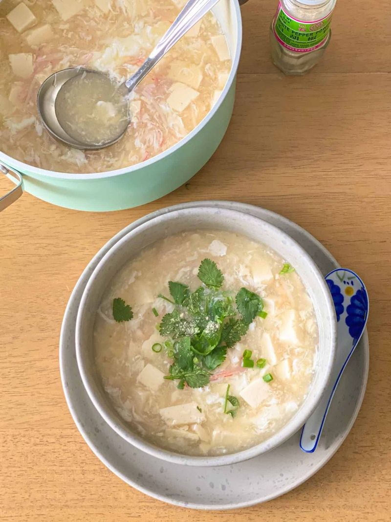 Taiwanese Scallion Egg Drop Breakfast Bowl