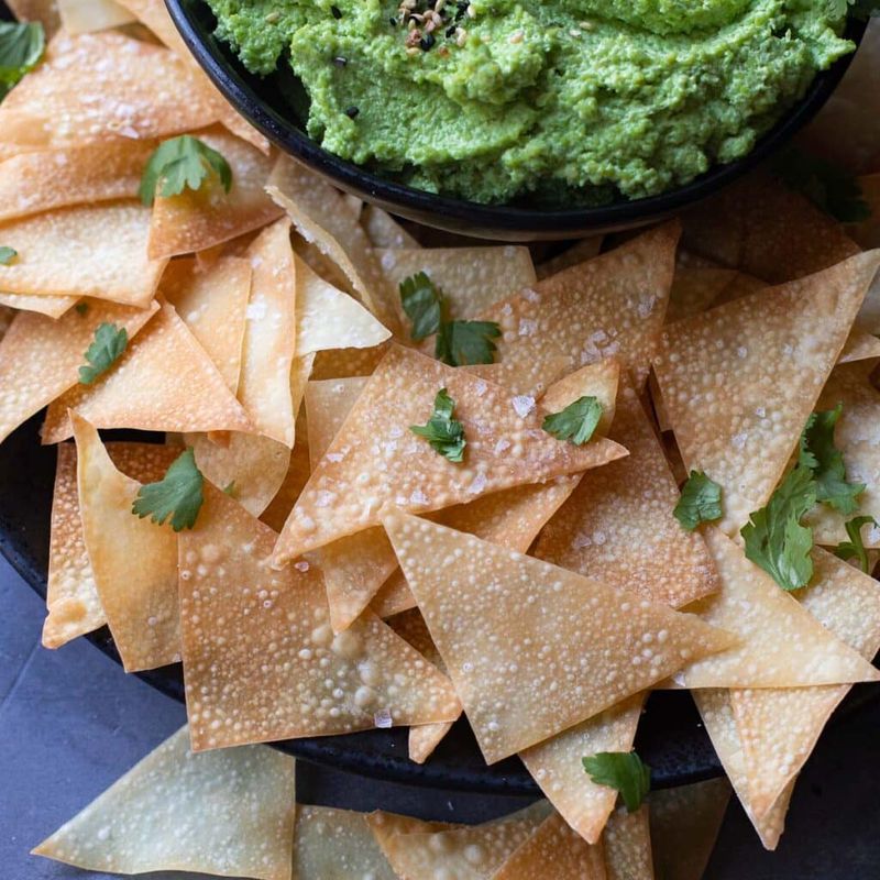 Baked Wonton Crisps