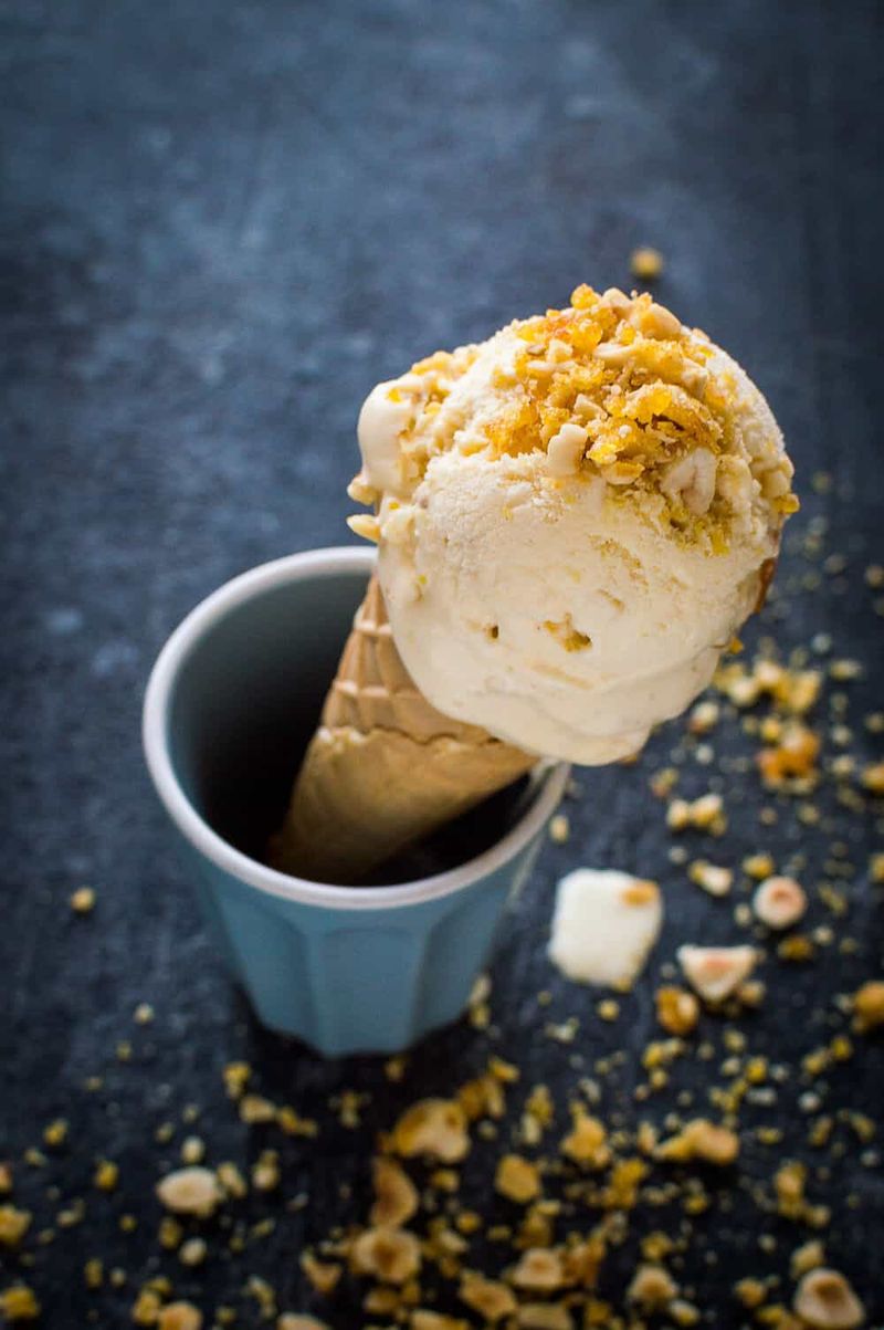 Hazelnut Praline Ice Cream