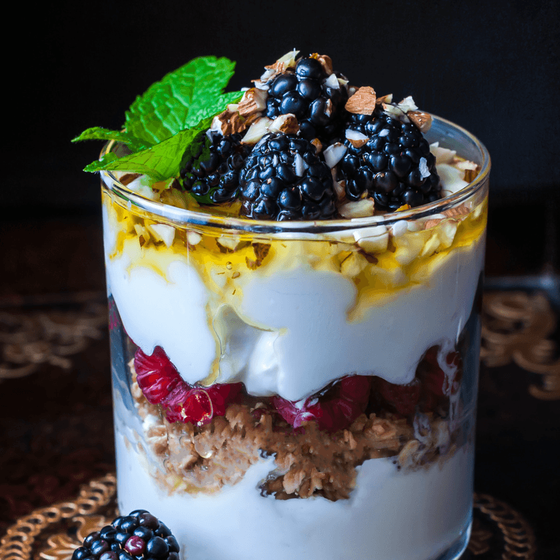 Greek Yogurt Parfait with Honey and Walnuts