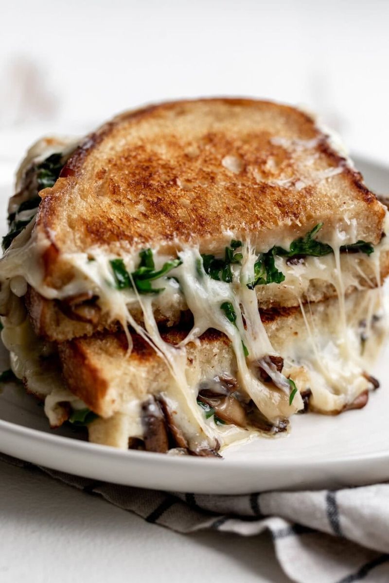 Truffle Oil and Fontina Grilled Cheese
