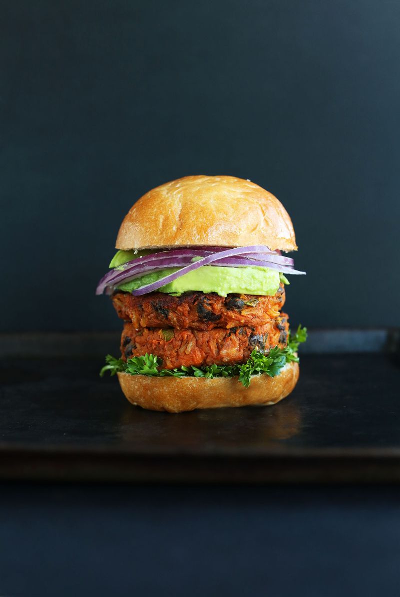 Sweet Potato Black Bean Burgers