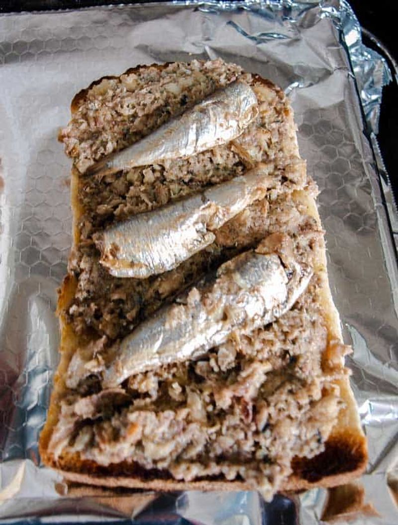 Tinned Sardines on Toast