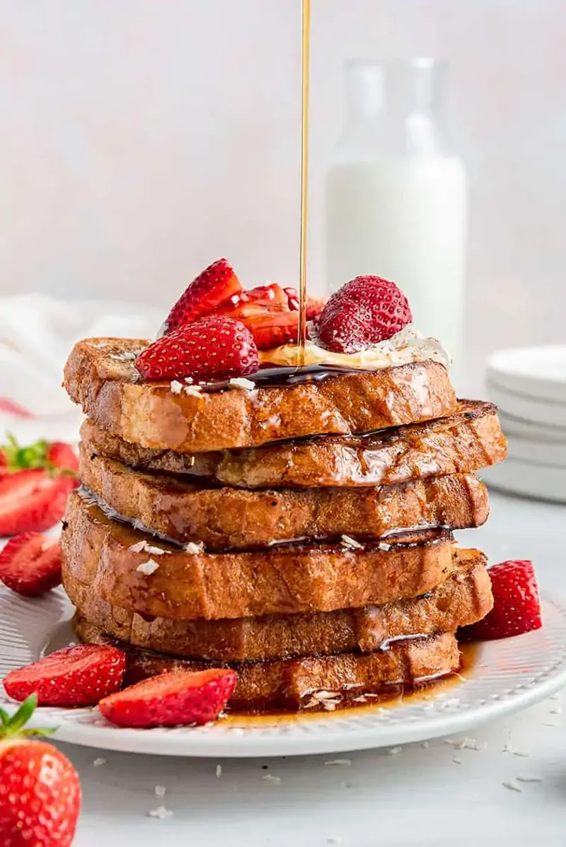 Vegan French Toast with Coconut Cream