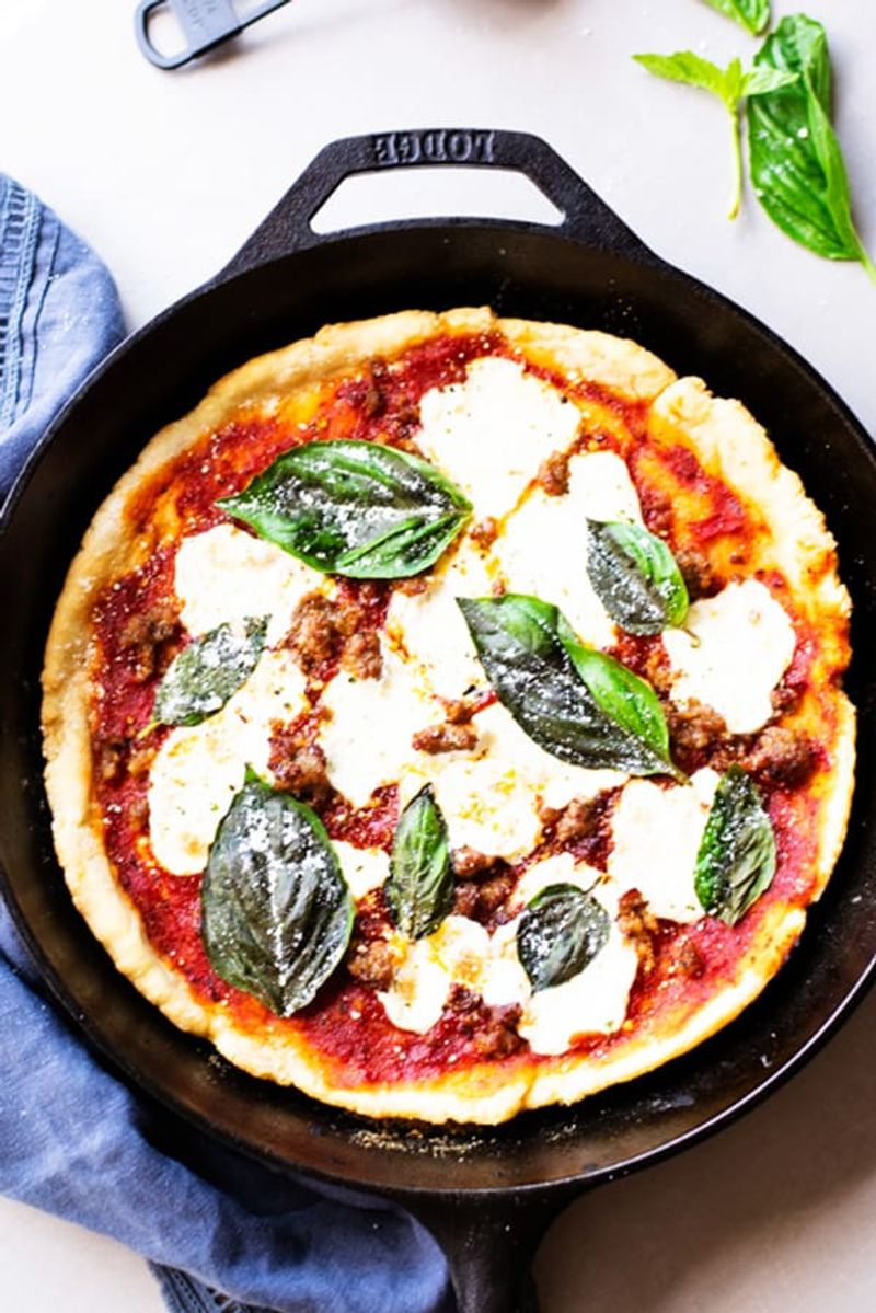 Skillet Margherita Pizza