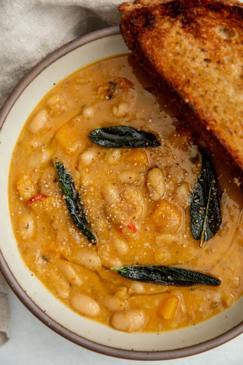 Roasted Onion and White Bean Soup