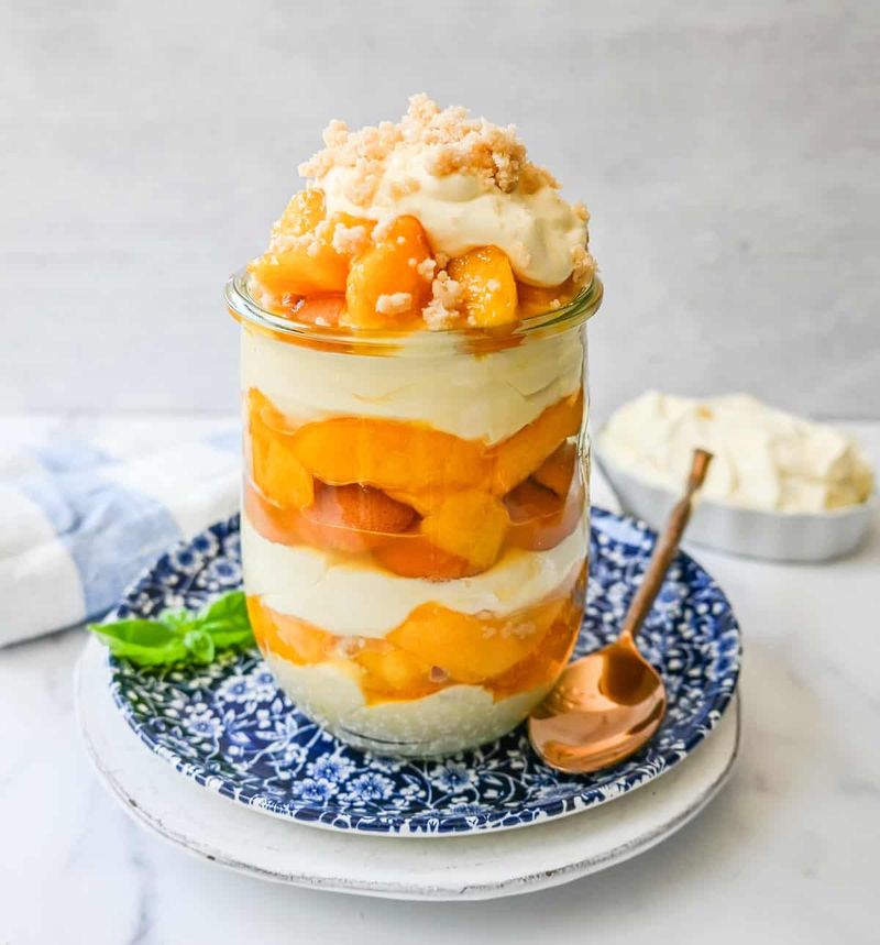 Peach Cream Cheese Pudding Cups