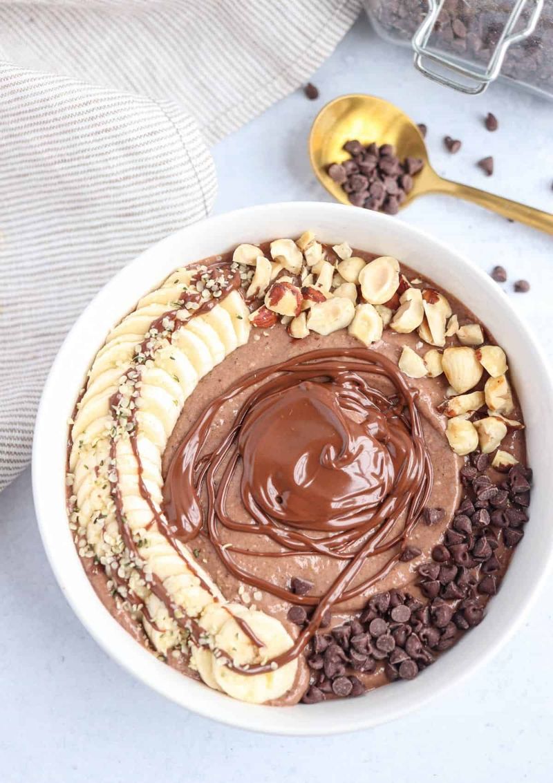 Chocolate and Hazelnut Yoghurt Dessert Bowl