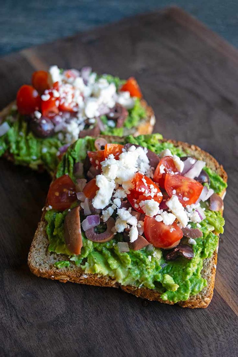 Avocado Toast on Whole Grain Bread