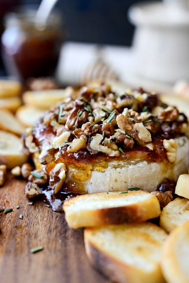 Serve Warm Brie with Toppings Right on the Board